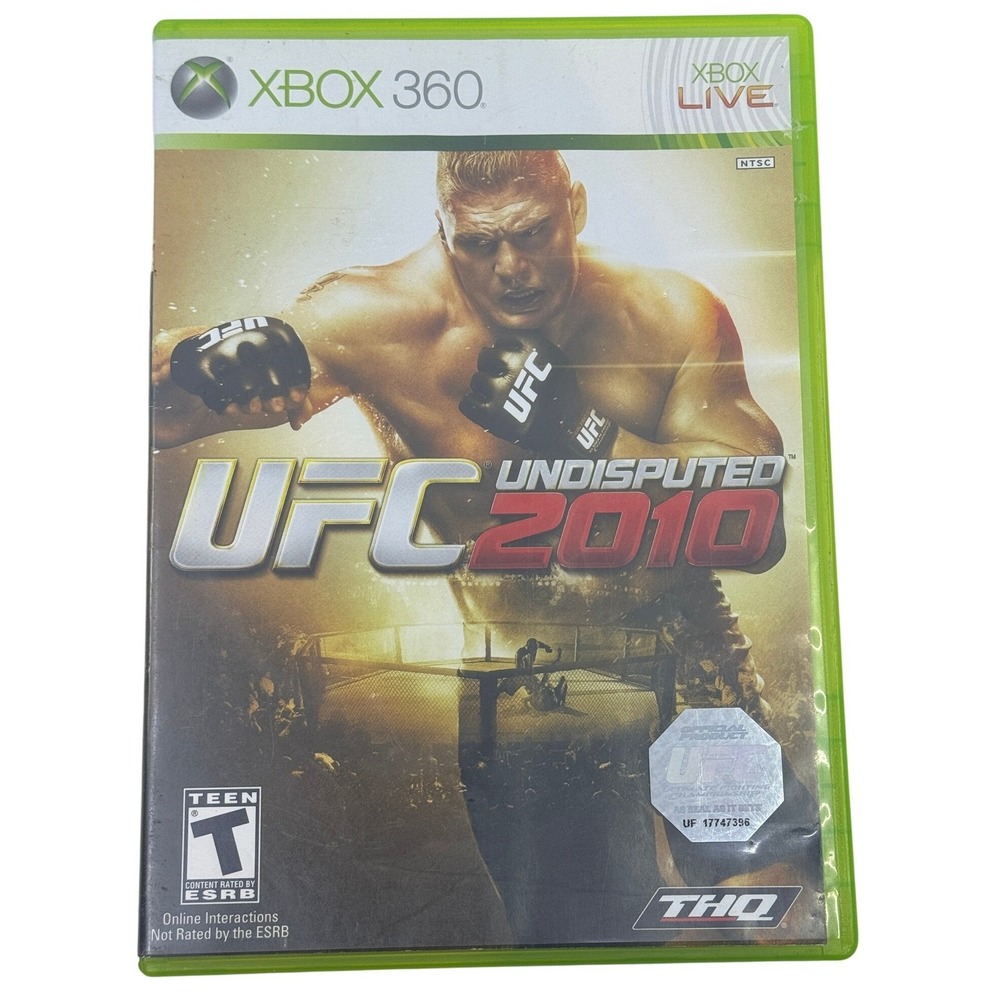 UFC Undisputed 2010 Microsoft Xbox 360 MMA Fighting Game THQ NTSC Complete CIB